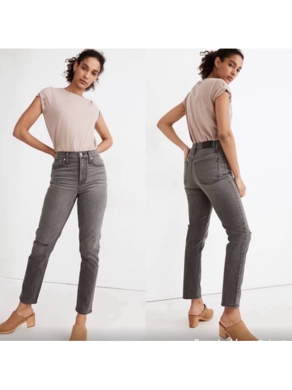 12. Madewell the perfect vintage jeans in grey